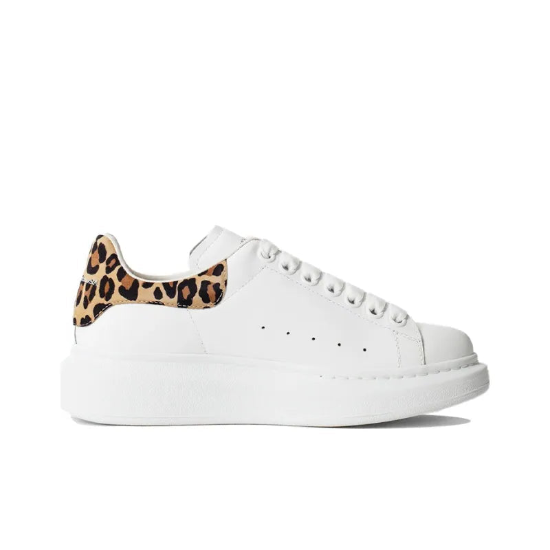 ALEXANDER MCQUEEN OVERSIZED SNEAKER 'WHITE LEOPARD SUEDE'