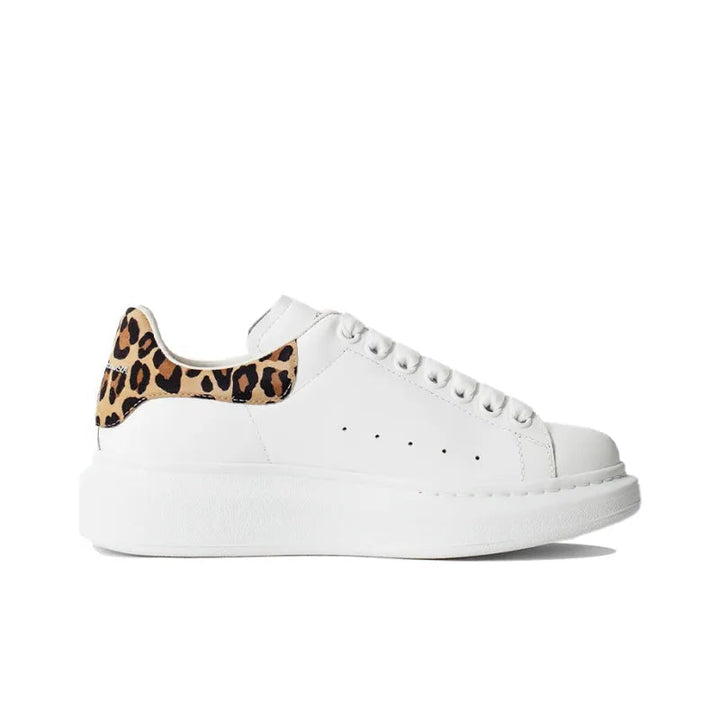 ALEXANDER MCQUEEN OVERSIZED SNEAKER 'WHITE LEOPARD SUEDE'