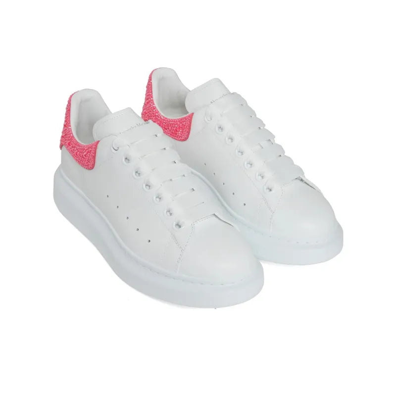 ALEXANDER MCQUEEN OVERSIZED SNEAKER 'WHITE PINK GLITTER'