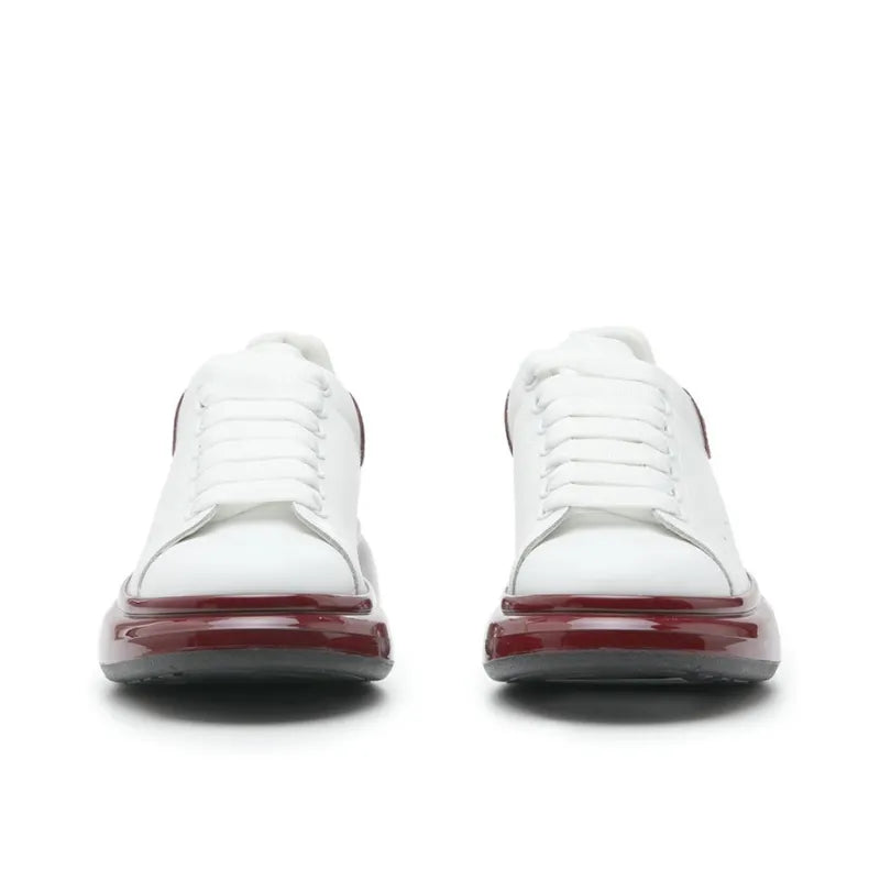 ALEXANDER MCQUEEN OVERSIZED SNEAKER 'WHITE METALIC BURGUNDY'