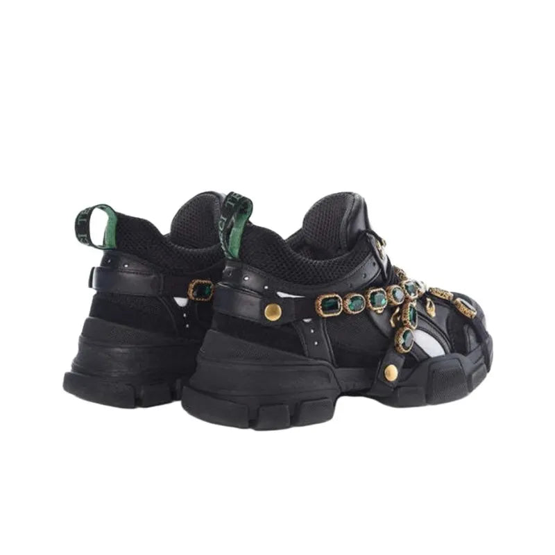 GUCCI FLASHTREK CRYSTALS 'BLACK'