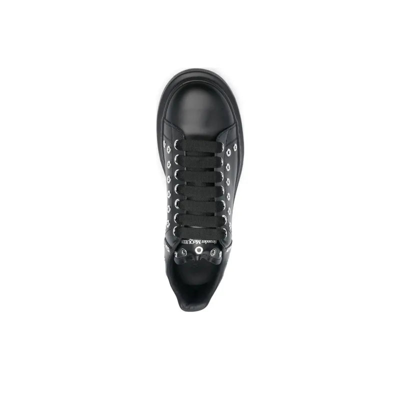 ALEXANDER MCQUEEN OVERSIZED SNEAKER 'BLACK SILVER EYELETS'