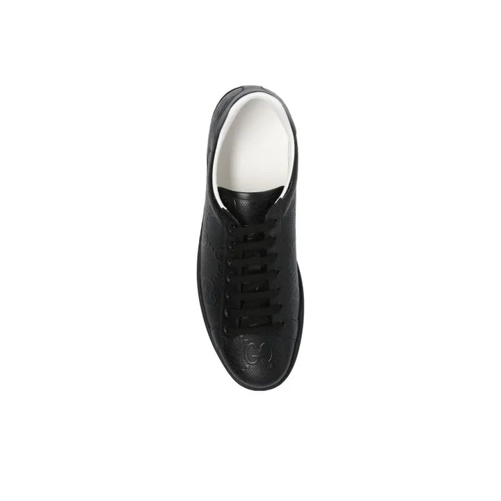 GUCCI ACE 'GG EMBOSSED-BLACK'
