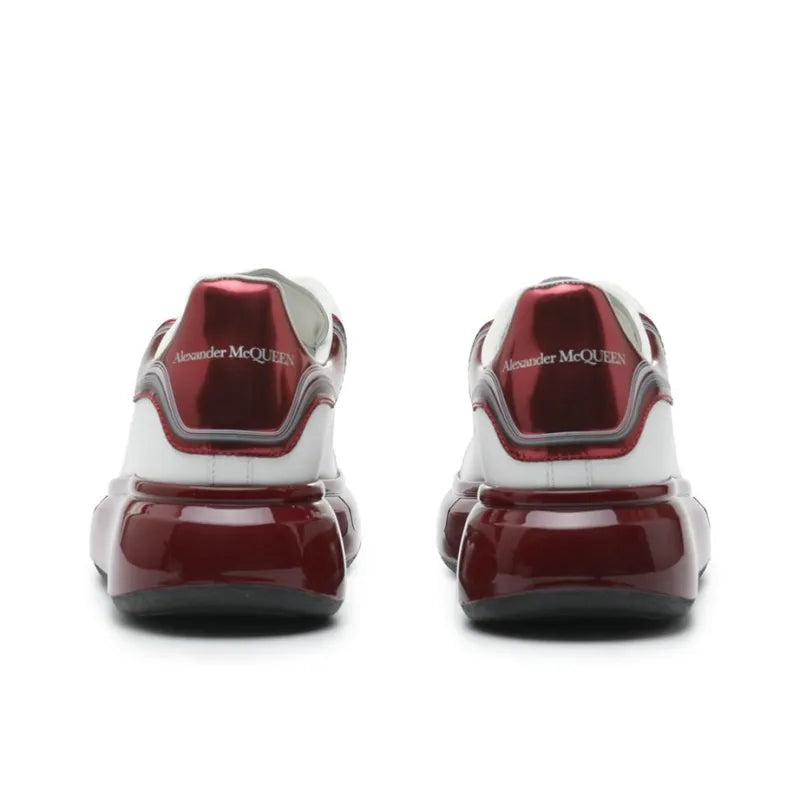 ALEXANDER MCQUEEN OVERSIZED SNEAKER 'WHITE METALIC BURGUNDY'