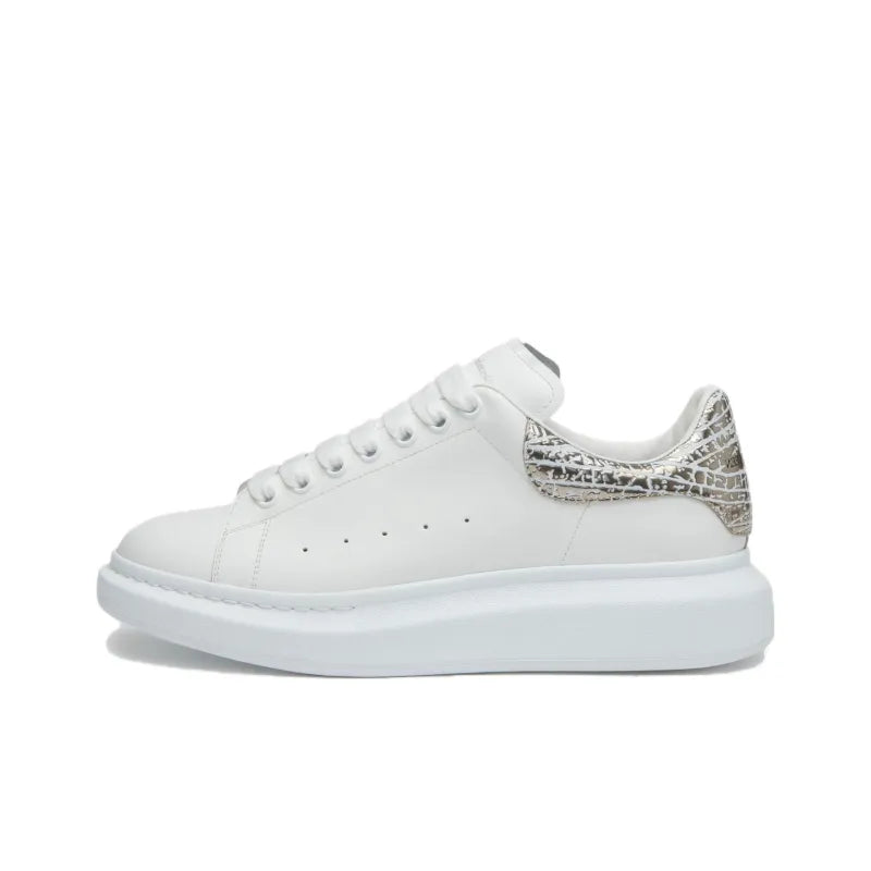 ALEXANDER MCQUEEN OVERSIZED SNEAKER 'WHITE SILVER CROC'