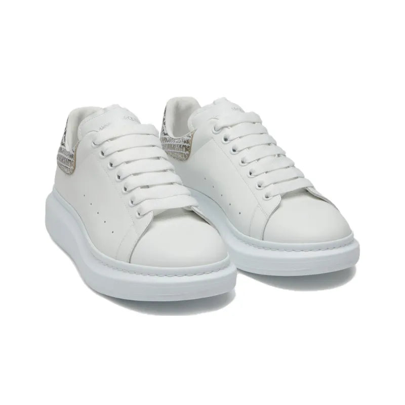 ALEXANDER MCQUEEN OVERSIZED SNEAKER 'WHITE SILVER CROC'