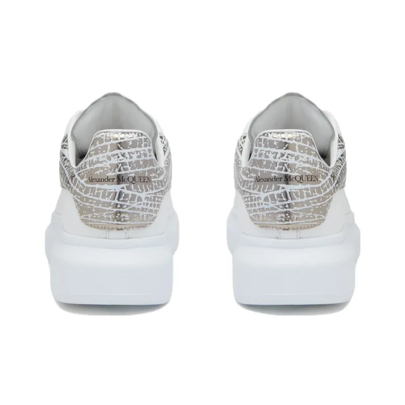 ALEXANDER MCQUEEN OVERSIZED SNEAKER 'WHITE SILVER CROC'
