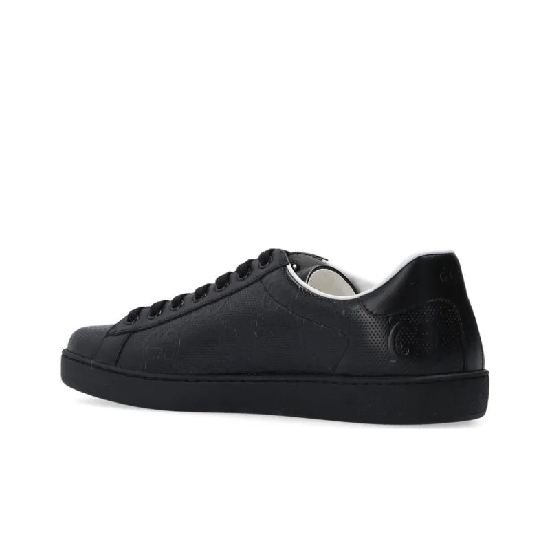 GUCCI ACE 'GG EMBOSSED-BLACK'