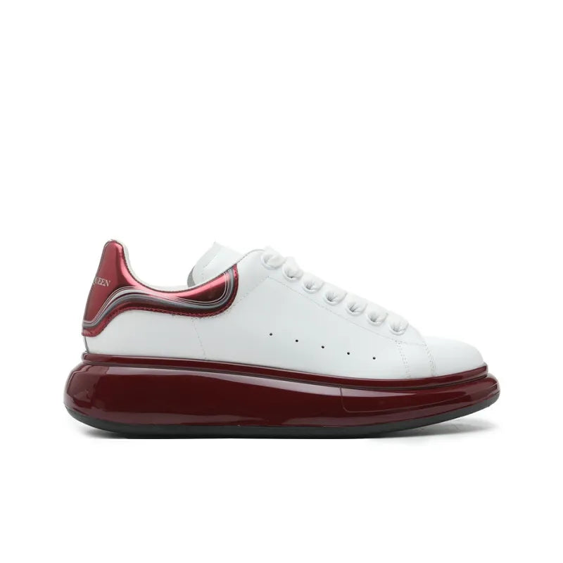 ALEXANDER MCQUEEN OVERSIZED SNEAKER 'WHITE METALIC BURGUNDY'
