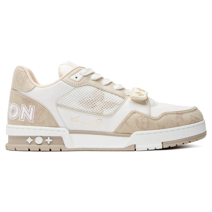 Louis Vuitton Trainer 'Velco Strap-Beige Monogram'