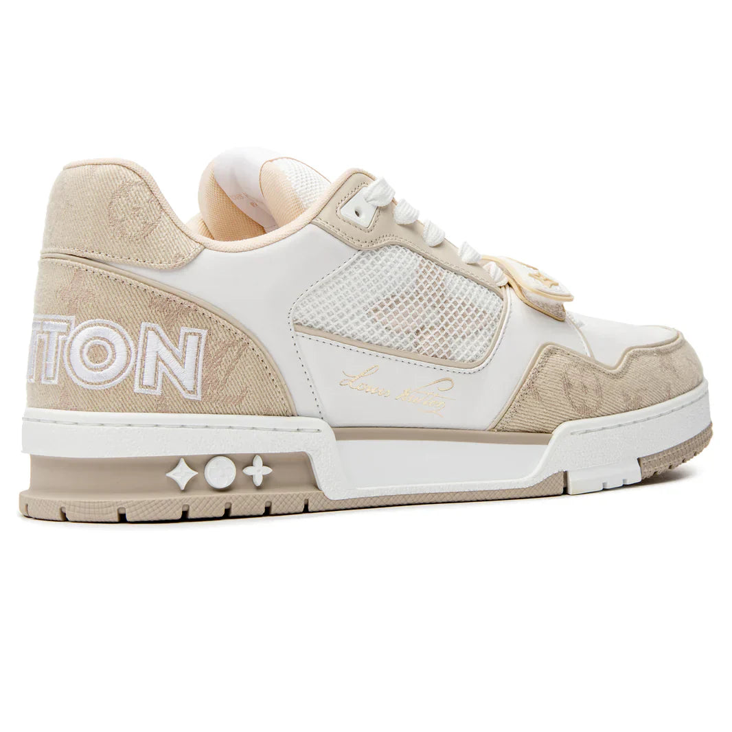 Louis Vuitton Trainer 'Velco Strap-Beige Monogram'