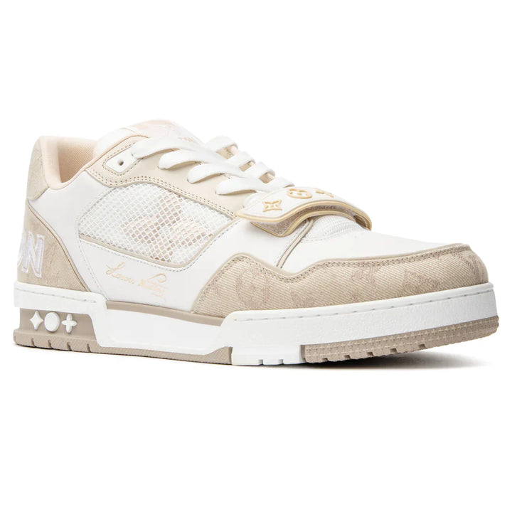 Louis Vuitton Trainer 'Velco Strap-Beige Monogram'