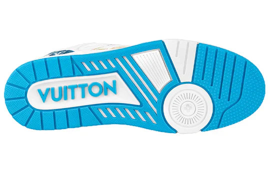 Louis Vuitton Trainer 'Velco Strap-Light Blue Monogram'